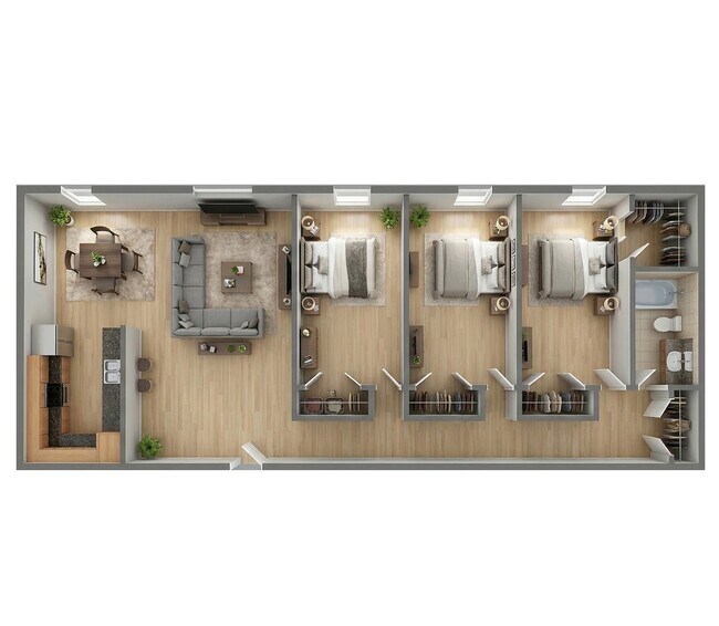 Floorplan - Atrium Apartments