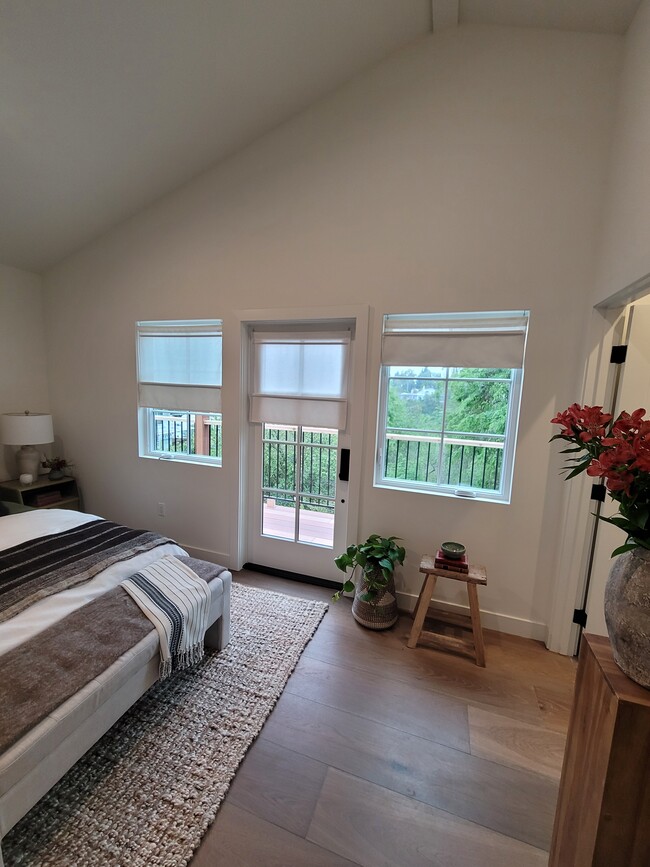 Light filled room with a door to the deck - 3649 Cazador Dr