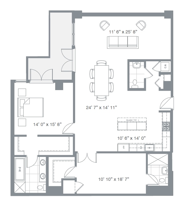 2BR/2.5BA - Watermark Condos