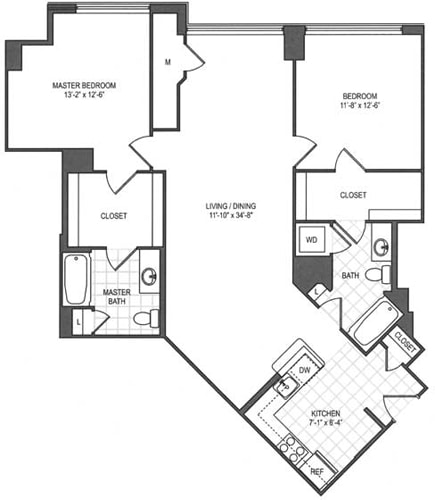 Floorplan - The Prime at Arlington Courthouse
