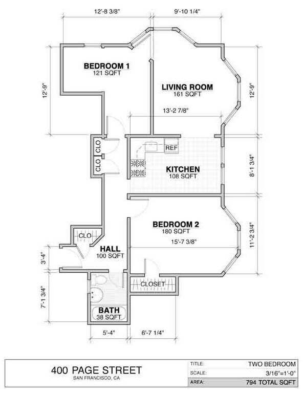 2BR Layout 1 - 400 Page