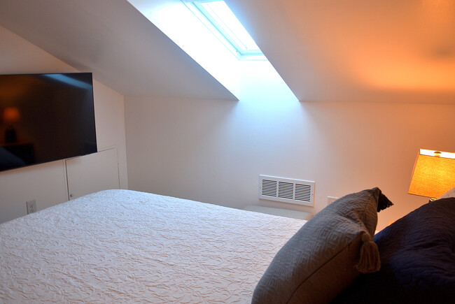 Skylight with Shade, Wall Mounted TV - 229 N Poplar St