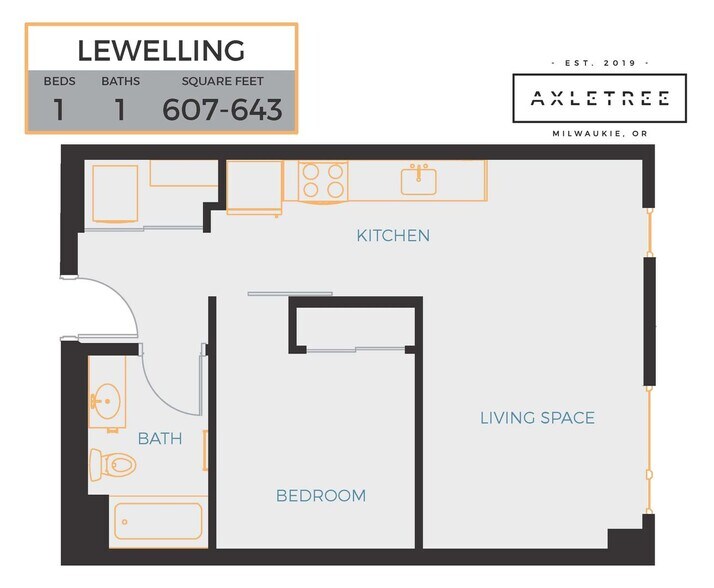 Interior Photo - Axletree Apartments - City Vibes, Small To...