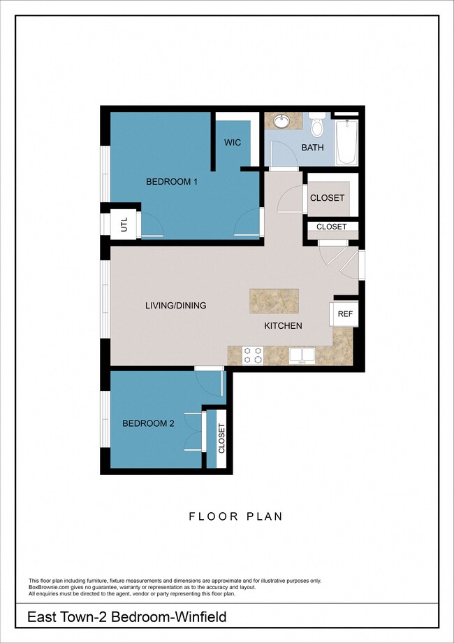 Floorplan - East Town Apartments