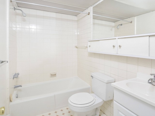 Sample Bathroom - Black Hawk Apartments