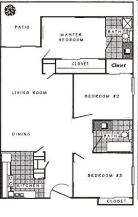 3BR/2BA - West Pointe Apartments