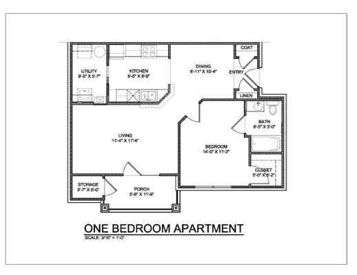 1BR/1BA - The Estates at Northampton