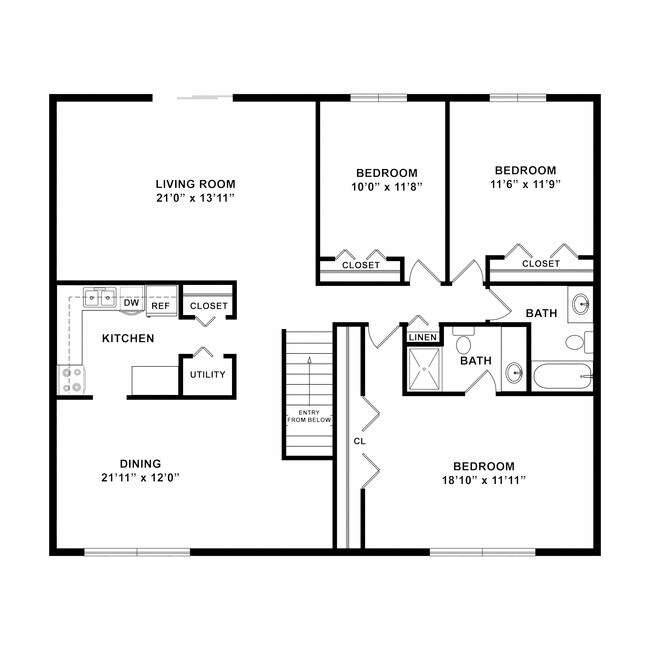 ChateauDeVilleApts_5303RueDeville_II-11786594_2DU_3x2-Vincennes-3Brn-2Ndfloor - Chateau De Ville