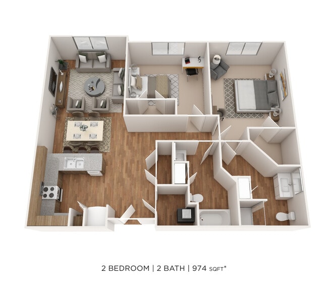 Floorplan - The Marquis at the Woods Apartment Homes