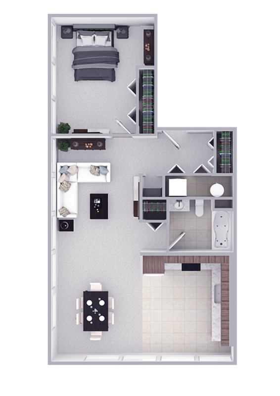 1 bed 1 bath 964 sqft - Apartments at River View