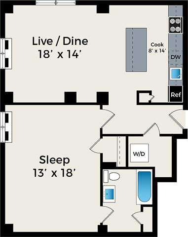 Floorplan - Park Fullerton by Reside