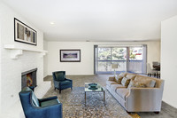 Staged living room - The Bridges at Foxridge