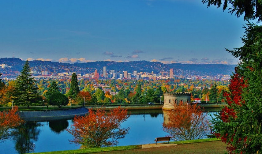 Mount Tabor on a fall day - 5427 SE Tibbetts St