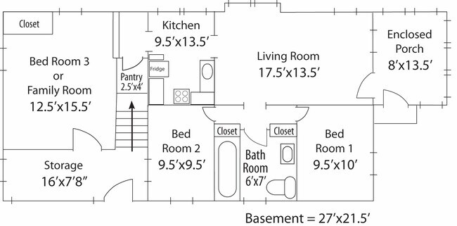 Floor plan - 3025 Crescent Ave