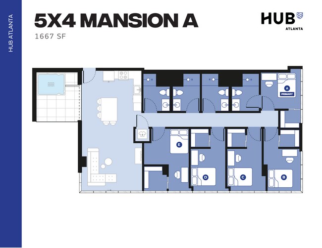 5x4 Mansion A - Hub Atlanta