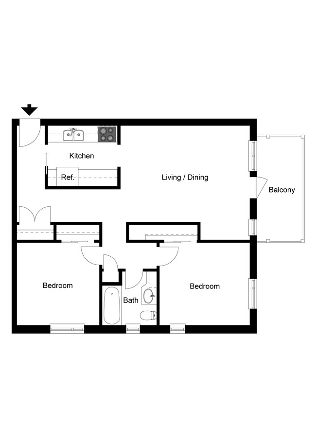 Floorplan - Rolling Hills Apartments