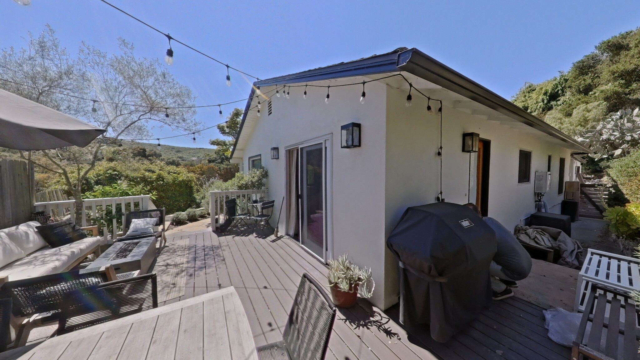 Deck off dining area with hillside views - 1720 1/2 Calle Poniente