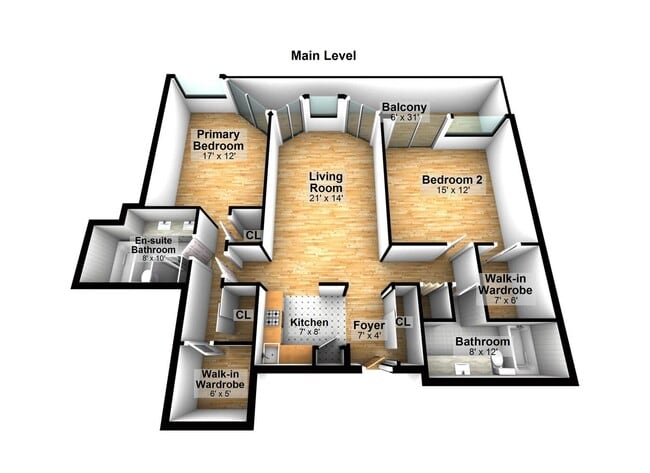 50 EHA 2Y floor plan. Note many storage closets! - 50 E Hartsdale Ave