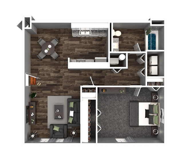 1 Bedroom 1 Bathroom - Cottonwood Estates