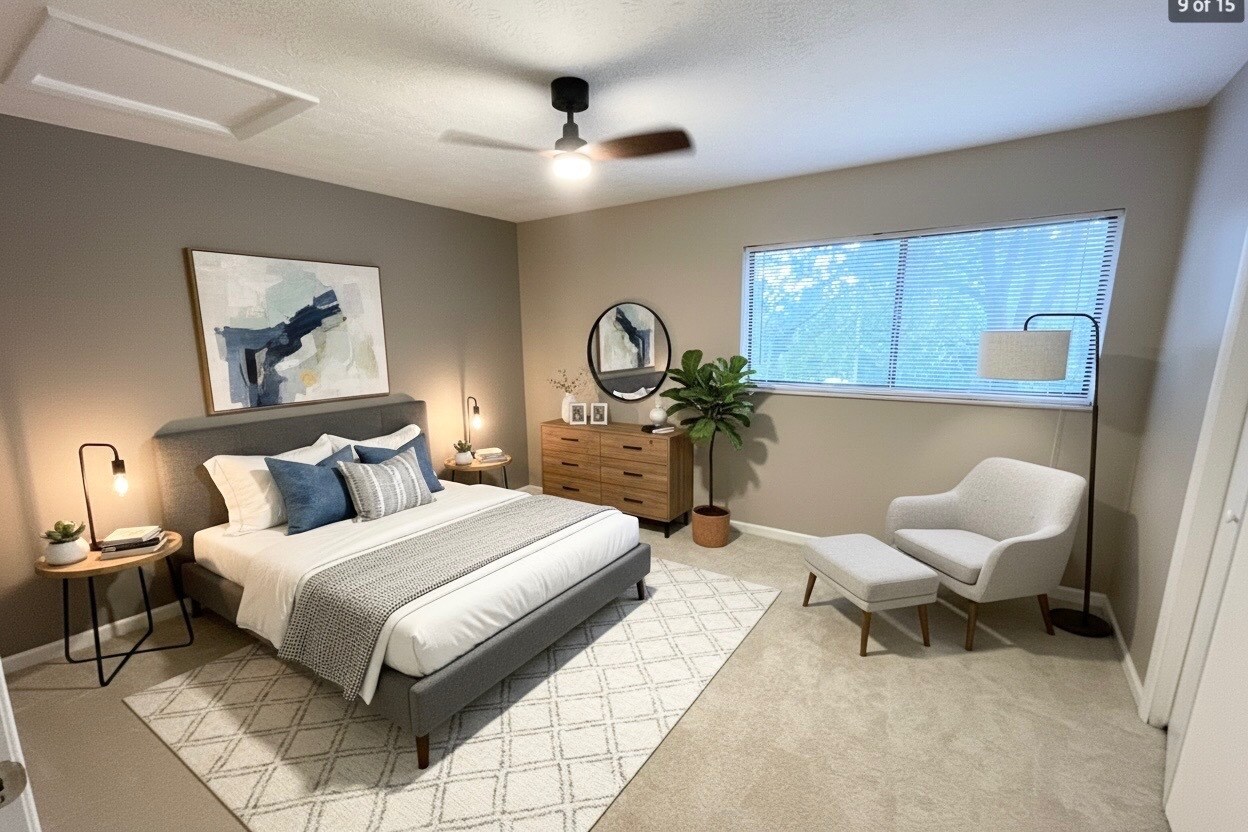 Bedroom 2- Virtually Staged - 97 Lancelot Ln