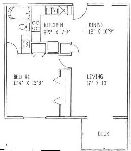 1BR 230.240 - 646 SqFt - Furman Western Hills