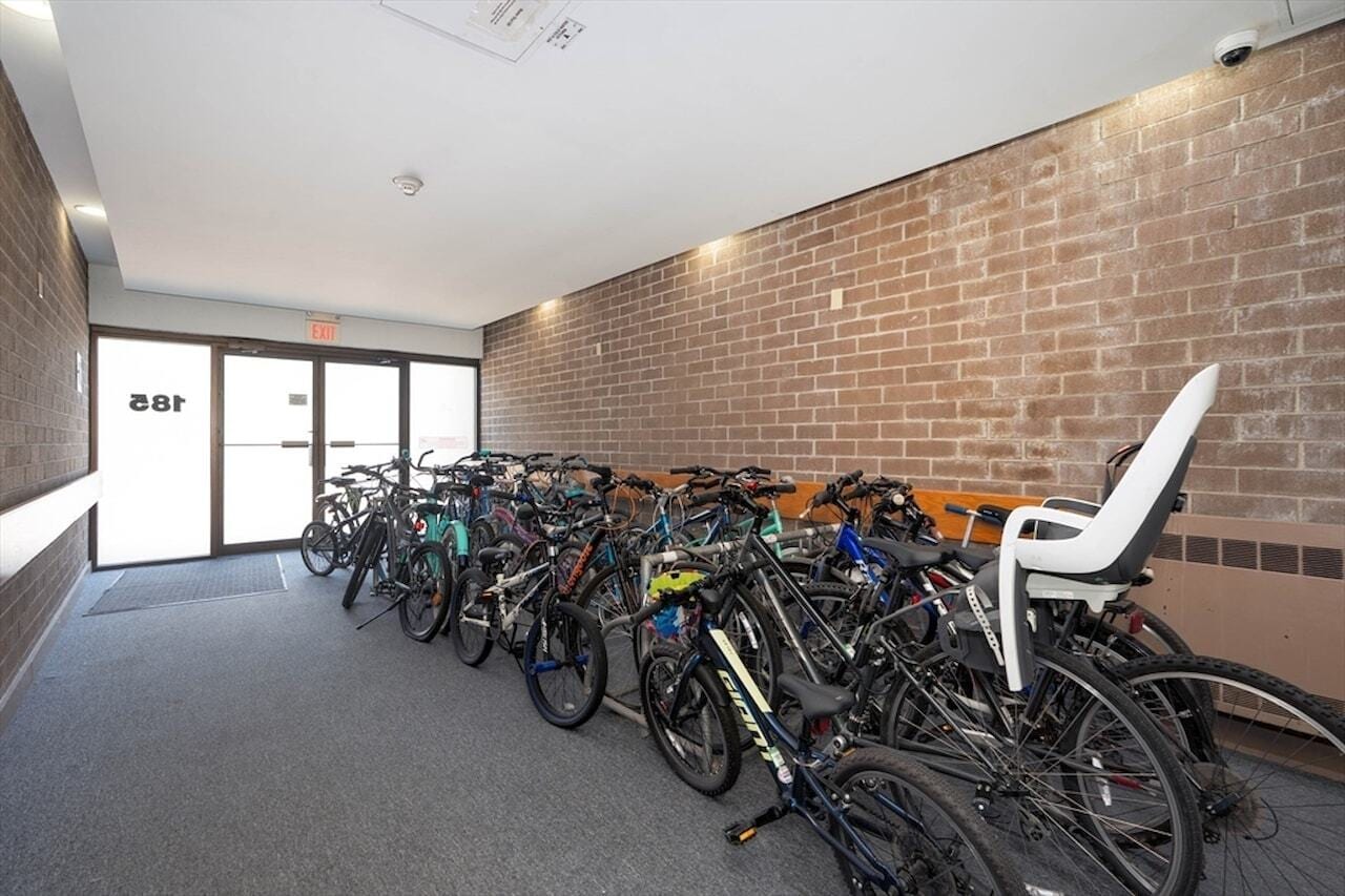 Bike area inside the building - 165 Quincy Shore Dr