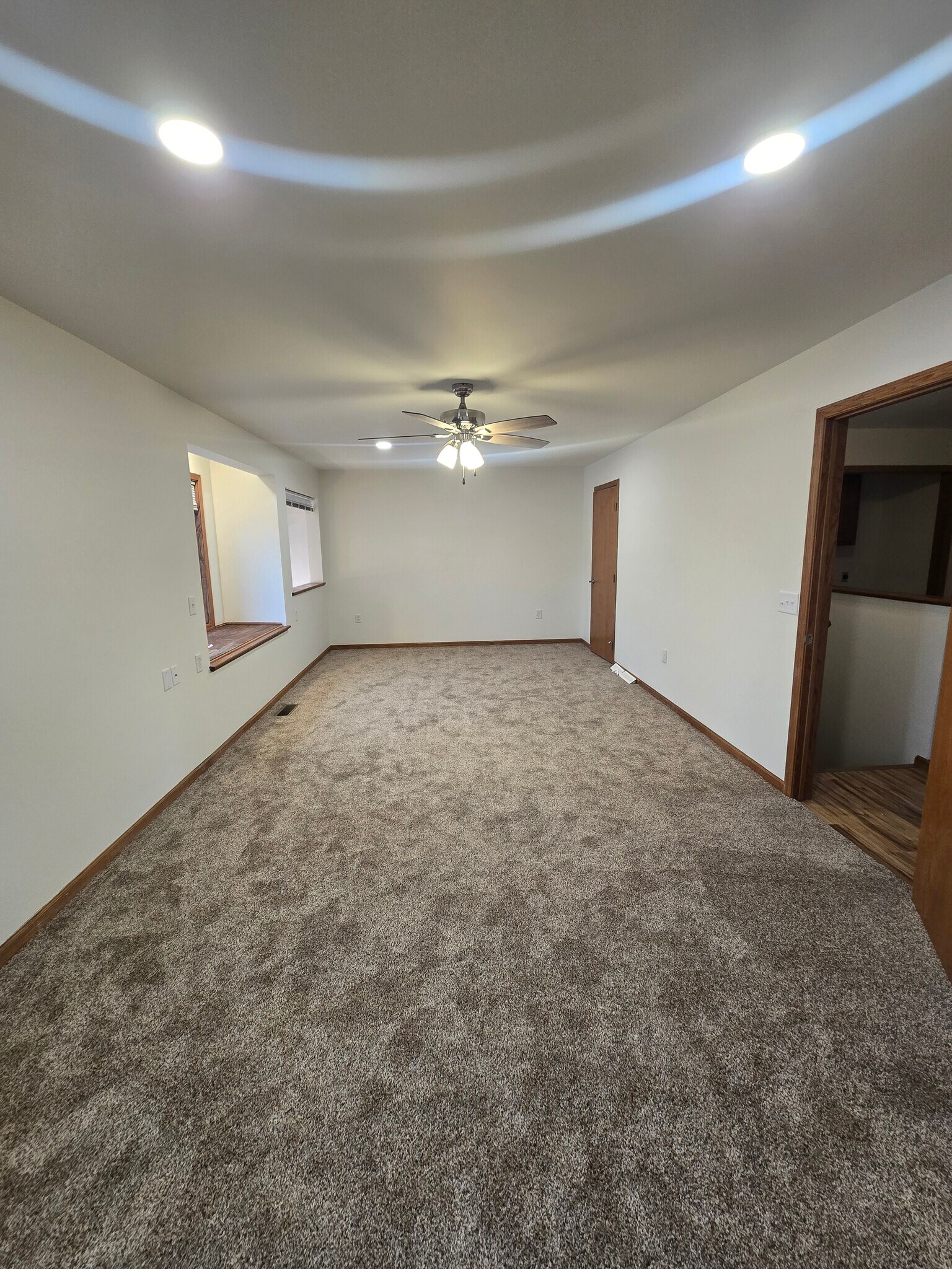 Main bedroom has new light fixtures including a ceiling fan! - 1640 Terrill St