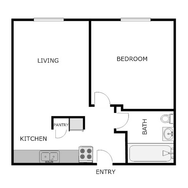 Floorplan - EXECUTIVE HOUSE APARTMENTS