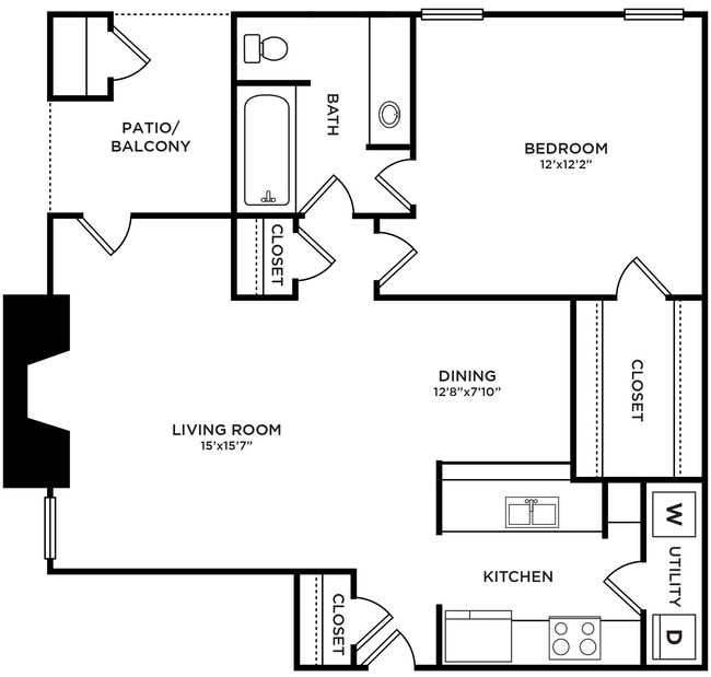 A2- 1 Bedroom/ 1 Bathroom - The Chalet 1