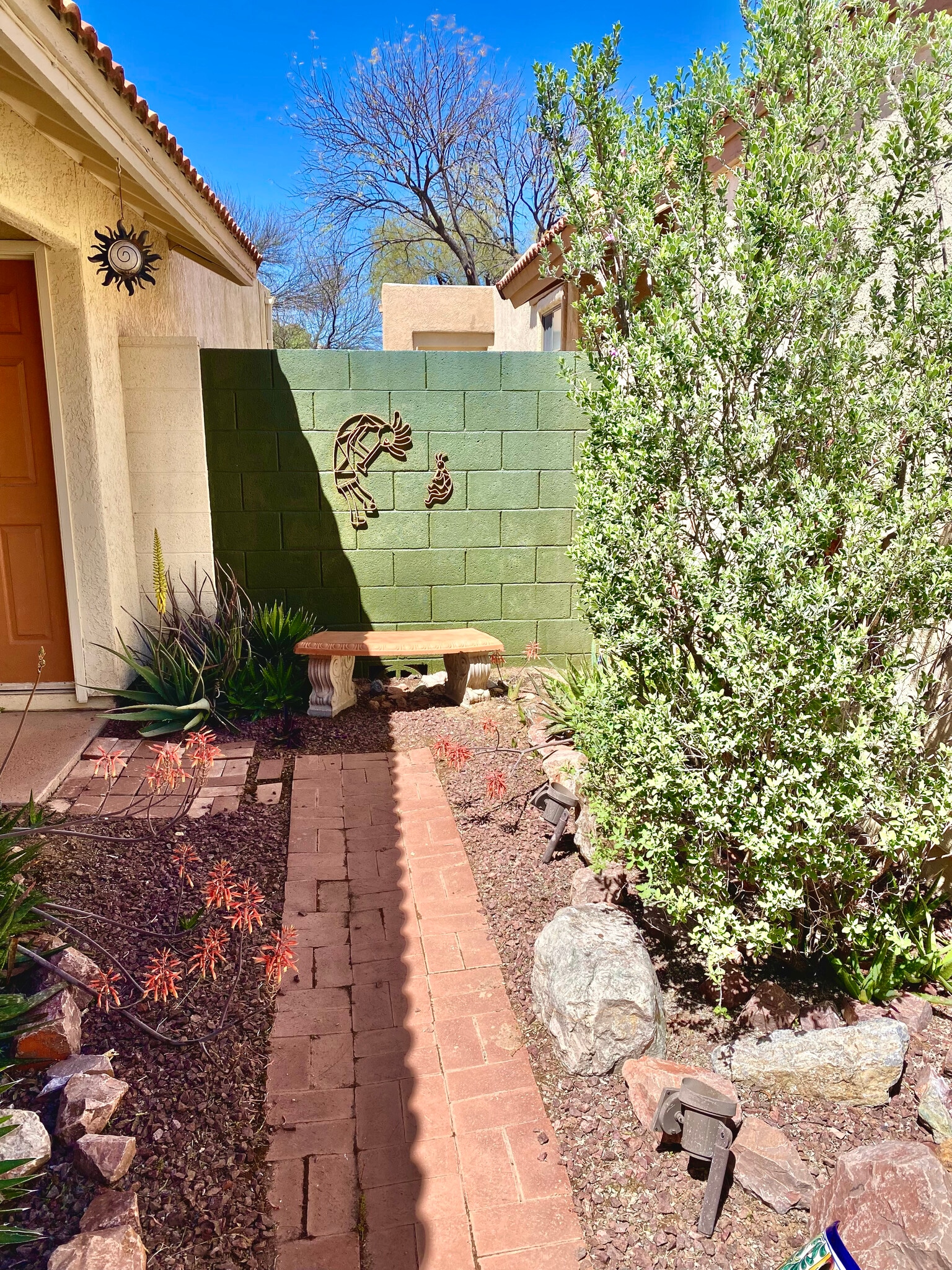 Backyard side view - 200 E Belcourte Pl
