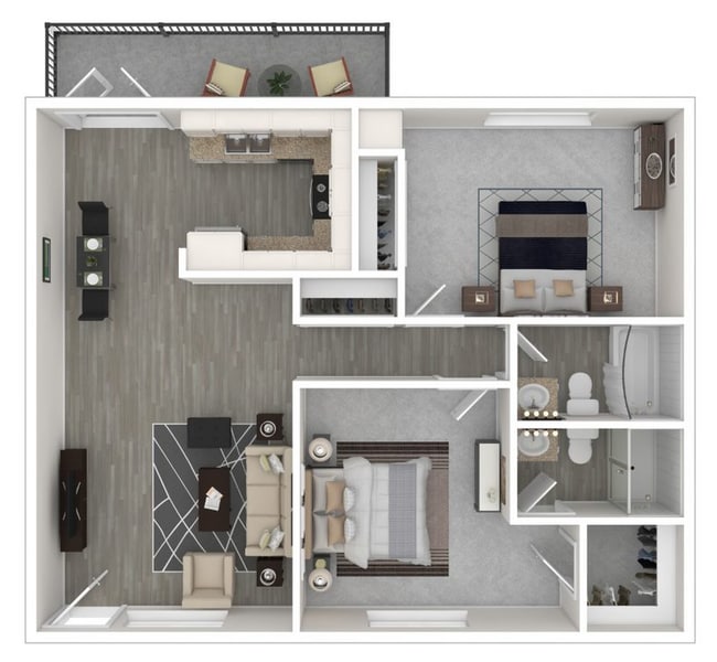 Floorplan - The Rev Apartment Homes