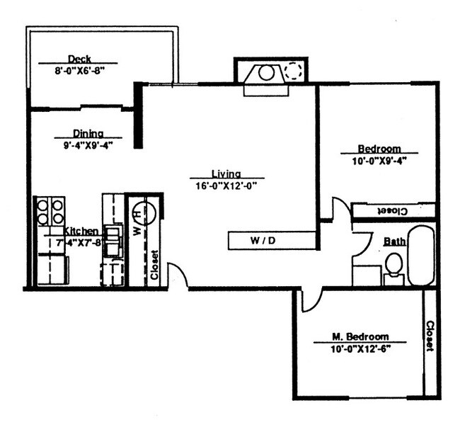 Floorplan - Hunters Glen Apartments
