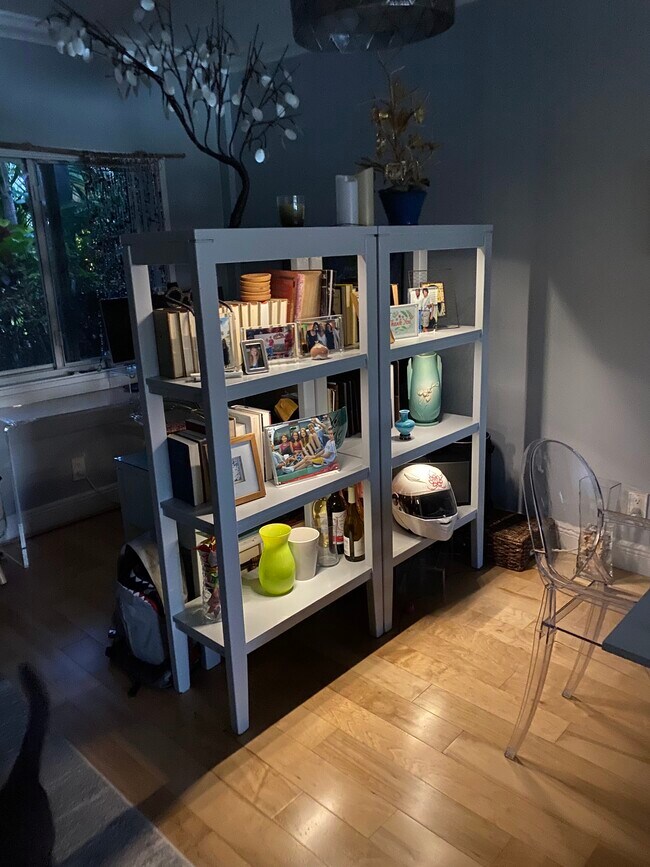 Workspace with printer and large screen monitor - 6520 N Ocean Blvd