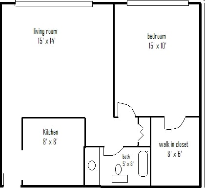 1BR/1BA - Shaker Square Towers