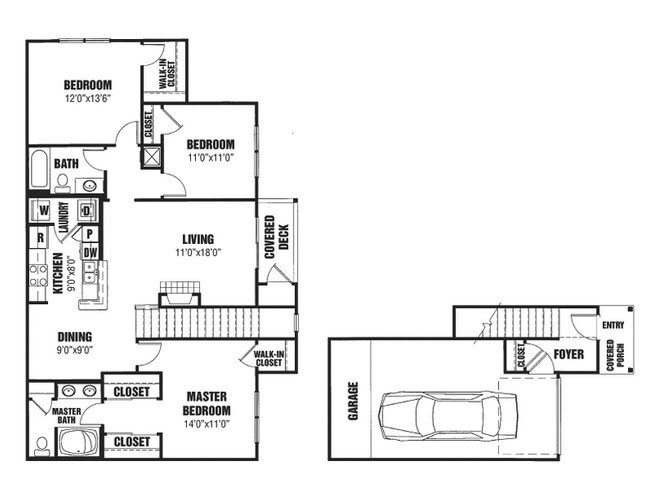 Floorplan - Park Place Apartments