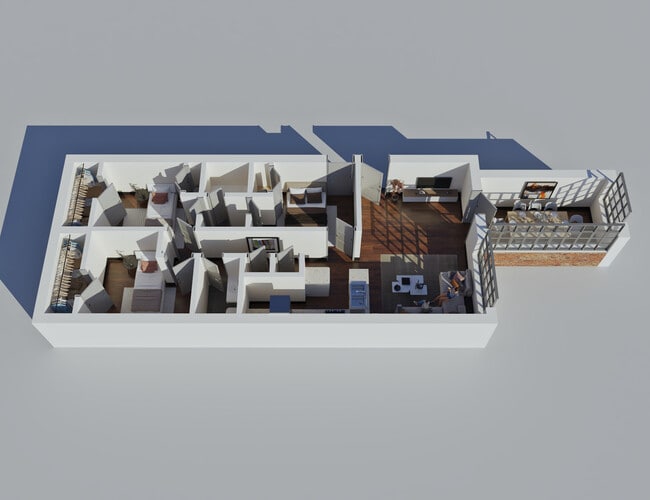 Standard 3 Bedroom, 2 Bathroom plus Bonus Room - LL Sams Apartments