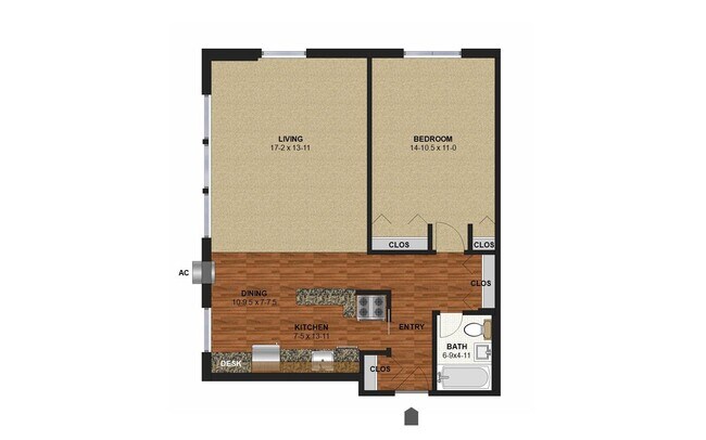 Floorplan - Bryant Ave Apartments | 2300