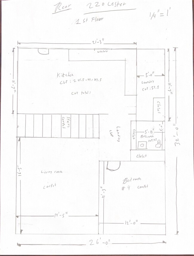 Main Floor Layout - 218 Lester Ct