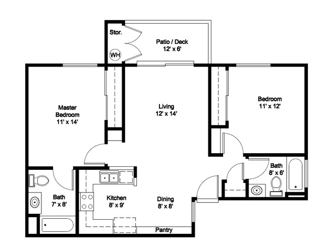 2BR/2BA - Estancia Apartment Homes