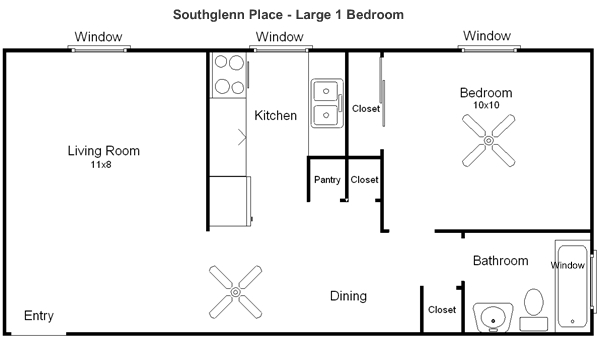 1BR/1BA - Southglenn Place