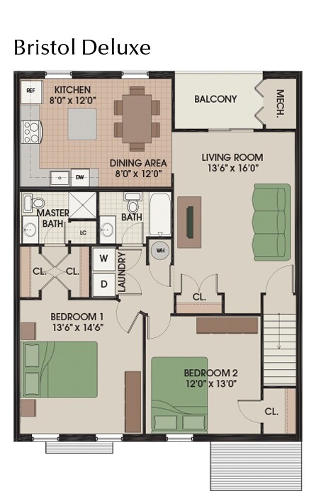 Floorplan - Chaddwell Apartments
