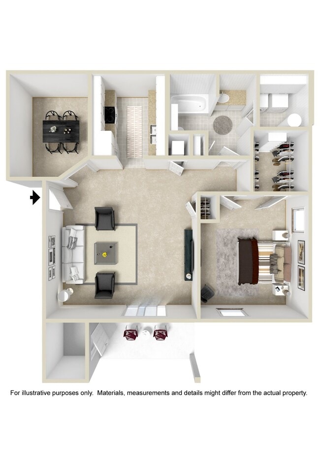 Floorplan - The Oliver Apartment Homes