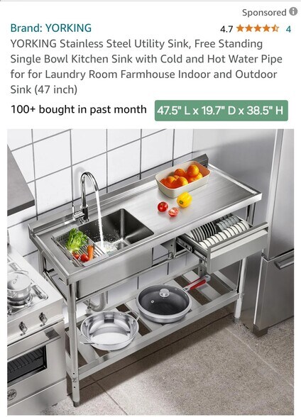 21. Brand-new kitchenette product photo (pots and pans not included in unit) - 137 E 755 S