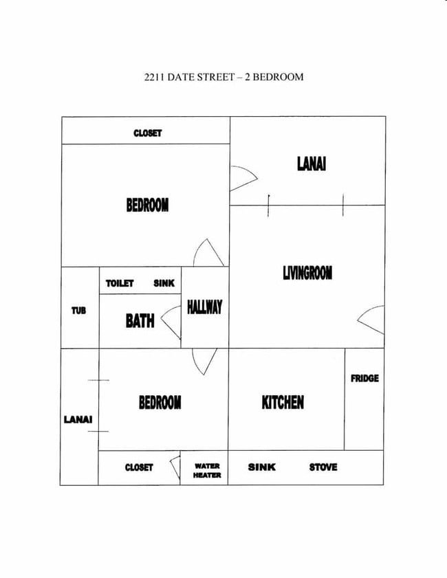 2BR/1BA - H&M Apartments