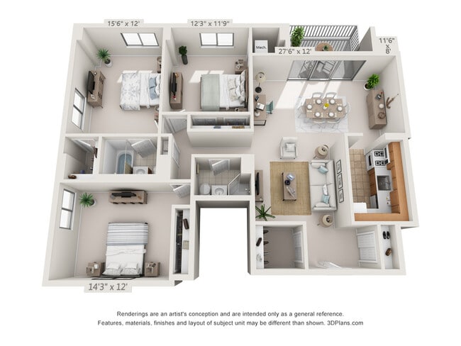 3 Bed 2 Bath - Hathaway House