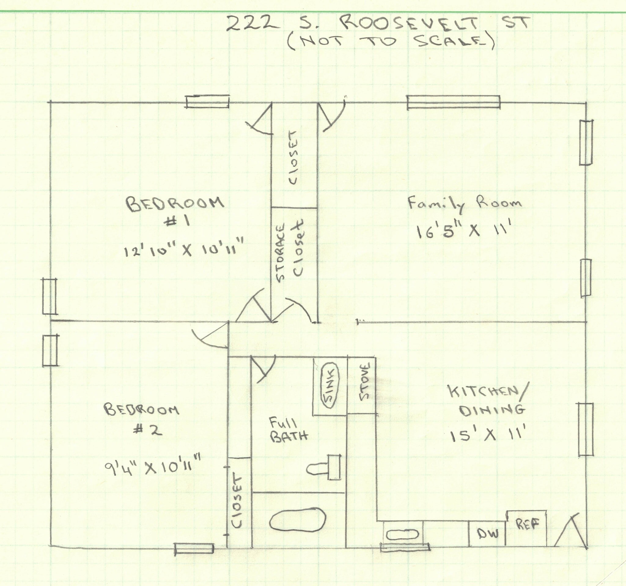 Floor Layout - 222 S Roosevelt St