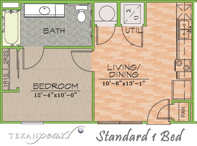 Floorplan - Texan Pearl Best Value in West Campus