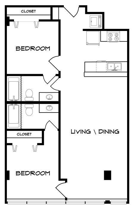 Floorplan - 440 On Third Apartments