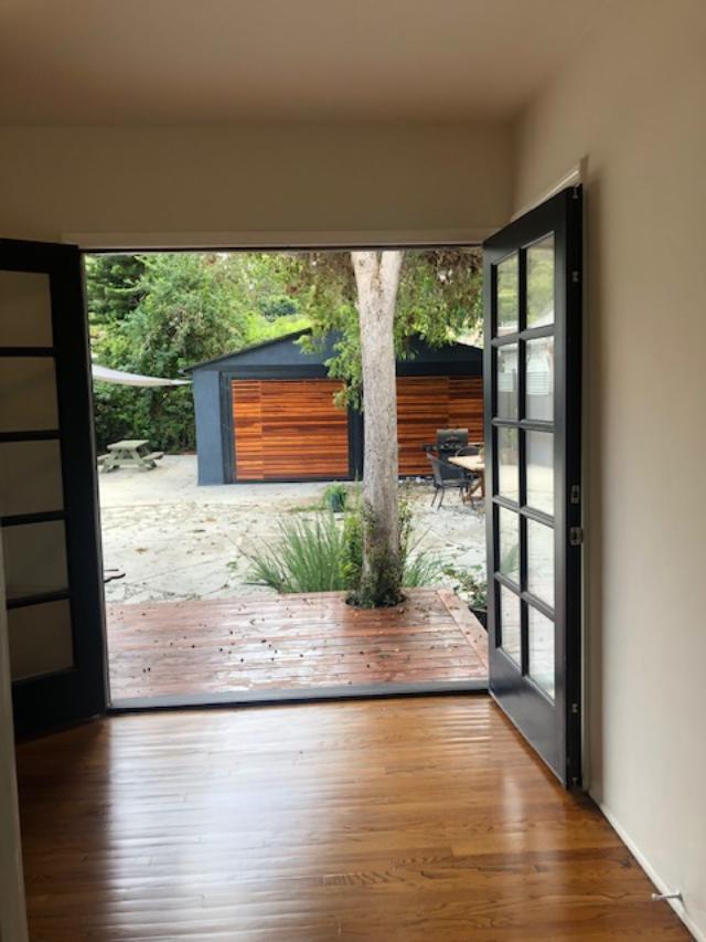 French door from second bedroom leads to your private oasis and your 600 sqft workspace - 1444 Silver Lake Blvd