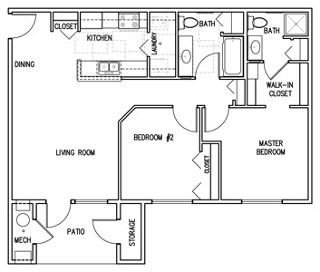 Floorplan - Rock Springs Creekside Apartments